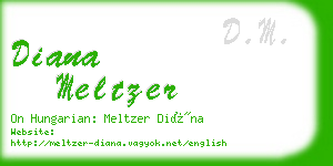 diana meltzer business card